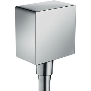 Hansgrohe HG <b>Hose</b> Connector FIXFIT SQUARE with Backflow Preventer Chrome - Product Image 1