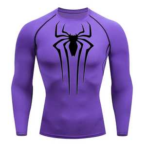 เสื้อรัดกล้ามเนื้อแขนยาวผู้ชาย ผ้าสแปนเด็กซ์ โพลีเอสเตอร์ แห้งเร็ว ระบายอากาศดี ซับเหงื่อ เสื้อกีฬา แรชการ์ด - Product Image 2