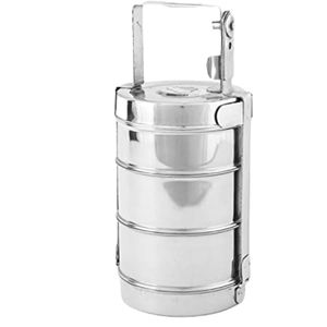 Boîte à déjeuner multicouche dernière conception chauffe-aliments en acier inoxydable avec thermique nouveau petit transporteur indien tiffany acheter au prix le plus bas - Product Image 5