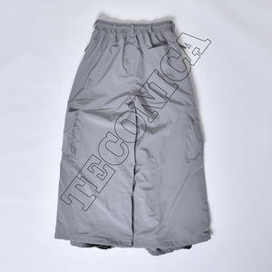 Hot-Selling Grey Waterproof Snow <b>Pants</b> with <b>Fleece</b> Warm Lining Belt Loops Secure Zipper Pockets and Air Venties - Product Image 2