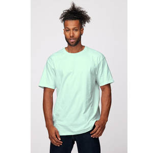 Camiseta de algodón peinado Airlume de ajuste clásico, Camiseta de algodón orgánico de poliéster con logotipo personalizado, camiseta de Jersey Tultex para hombre - Product Image 5