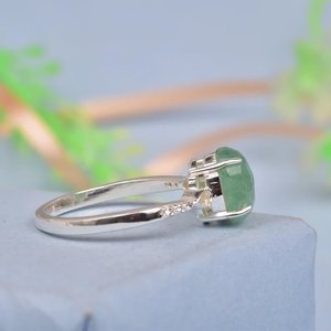 925 argent fraise coupe ovale conception Unique femmes bague de fiançailles de mariage pour la fête en gros en vrac - Product Image 3