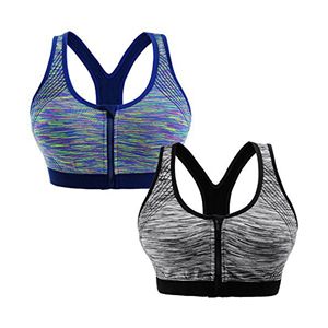 Sujetador deportivo de yoga sin costuras para mujer Decoración de encaje de tela de punto estirable y que absorbe la humedad para entrenamientos diarios OEM disponible - Product Image 4