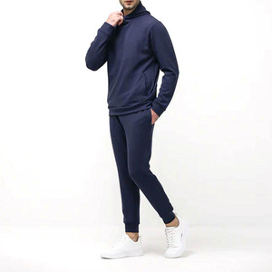 Sweat à capuche décontracté pour homme 100% coton à manches longues avec col montant et boutons pression pour le jogging, l'entraînement, sweat à capuche de survêtement - Product Image 5