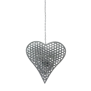 Diseño elegante Hierro Metal Colgante Corazón Adorno decorativo de pared Color dorado para el hogar y la decoración de Navidad Hecho a mano a granel - Product Image 2