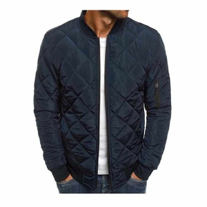 Winter Men's Hooded Puffer <b>Jacket</b> 100% Nylon Breathable <b>Waterproof</b> Eco-Friendly Insulation Quilted <b>Padding</b> Durable Front - Product Image 4