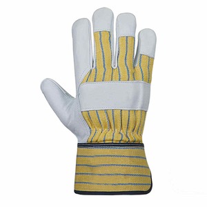 Fabricante profesional Precio barato Guantes DE TRABAJO canadienses Guantes de trabajo de seguridad de cuero de vaca de alta resistencia - Product Image 4