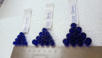 Perles de verre facettées bleues de qualité supérieure 10 mm |   Entretoises en cristal de cobalt étincelant pour la fabrication de bijoux, artisanat et emballage en boîte