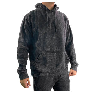 Sudadera con Lavado Ácido de Bangladesh, Ropa de Invierno, Logotipo Personalizado OEM, Algodón Hilado en Anillo de 320 GSM, Corte Holgado, Suministro al por Mayor, Poliéster/Algodón - Product Image 1