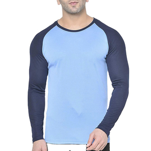 Nouveauté T-shirt à manches longues pour homme avec logo personnalisé 100% coton Col rond Uni Tissé Personnalisable Respirant Écologique - Product Image 3