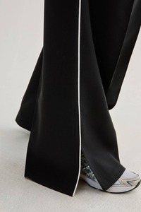 Vêtements de sport d'automne pour femmes, pantalon de survêtement ample à jambes larges pour la course à pied, l'exercice, style décontracté, devant plat, pantalon de survêtement long - Product Image 5