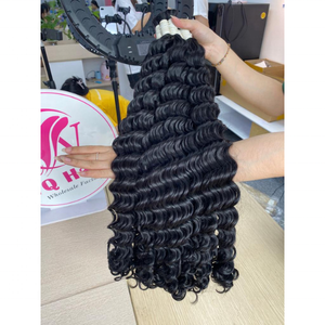 Meilleure vente Vierge Vietnamien Remy cheveux pour les femmes noires Loose Deep Wave to Straight Natural Black Hair Weaving Extensions - Product Image 2