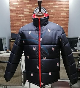 ORCAFITS Chaquetas Acolchadas de Nueva Llegada, Chaqueta de Invierno de Alta Calidad con Patrón de Zorro Bordado, Cuello Alto, Resistente al Viento, Informal - Product Image 1