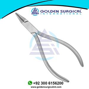 คีมจัดฟันจมูกกลมยาวปลายโค้งมนเหมาะสำหรับการจัดฟันและแถบ | ชุดทันตกรรมเครื่องมือผ่าตัด - Product Image 6