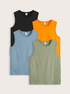 Camiseta sin mangas de algodón 100% de Venta caliente para niños, precio al por mayor de alta calidad, producción a granel de proveedores de Bangladesh - Product Image 6