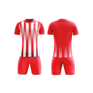 ชุดเสื้อและกางเกงฟุตบอลชายแบบสั่งทำพิเศษ ปี 2025 พร้อมบริการพิมพ์ลายตามแบบ OEM ODM ชุดทีม ระบายอากาศได้ดี น้ำหนักเบา ป้องกันแบคทีเรีย - Product Image 1