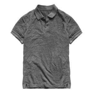 Polo décontracté à coupe étroite pour homme T-shirt de sport surdimensionné et épais solide évacuant l'humidité Camisetas De Hombre - Product Image 1