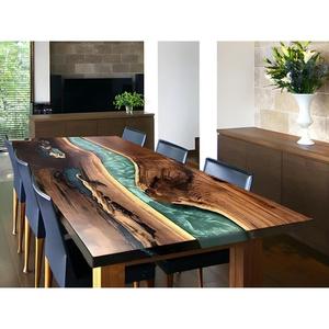 Table à manger en résine de couleur personnalisée très demandée pour les projets de décoration intérieure, disponible en qualité et prix d'exportation - Product Image 6