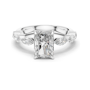 Bague pour femme en diamant de laboratoire 2,6 carats, clarté VVS-VS EF, or 18 carats, 14 carats, 10 carats et argent 925, or rose, or jaune, or blanc et moissanite - Product Image 1