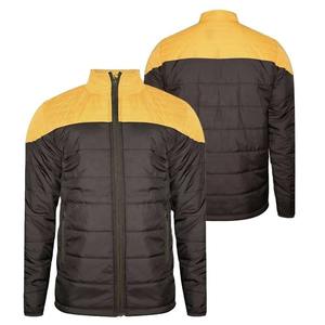 Veste matelassée noire personnalisée OEM pour hommes, tenue d'hiver longue avec col montant et capuche, décoration de poche, matériau chaud - Product Image 6