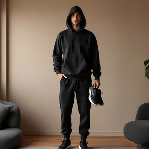 Survêtement à fermeture éclair en strass pour hommes vêtements de sport jogging extérieur en strass survêtement pour hommes sweat à capuche et pantalon de survêtement à fermeture éclair à paillettes pour hommes - Product Image 2