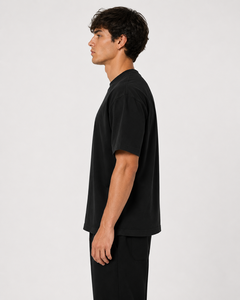 T-Shirt Haute Qualité 100% Coton 180gr Homme Manches Courtes Noir Confort Idéal Pour Votre Look Quotidien Fabriqué En Italie 100% - Product Image 2