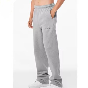 Pantalones Deportivos Largos para Hombre, al por Mayor, Modernos, con Logotipo Personalizado, 100% Algodón, Ligeros, Cintura Elástica, Diseño Liso - Product Image 1