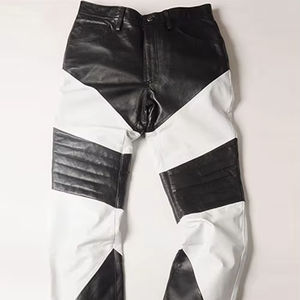 Pantalones de cuero de longitud regular de alta calidad 100%/pantalones de cuero hechos de tela de secado rápido de calidad superior - Product Image 1