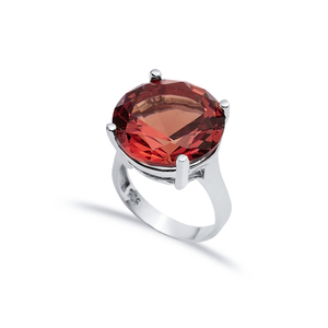 แหวนสโตนทรงกลมขนาด18มม. หินซัลทาไนต์ทำด้วยมือสไตล์ตุรกีเครื่องประดับเงินสเตอร์ลิงสำหรับ925 - Product Image 3