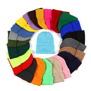 Bonnets personnalisés multicolores avec logo jacquard brodé Bonnet unisexe pour hommes Bonnets tricotés chauds d'hiver - Product Image 1