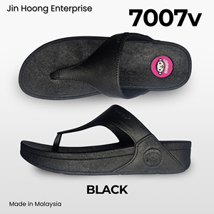 @migo Sandalias Flip-Flop para Mujer 7007v Negras Cómodas Ligeras con Suela Gruesa Antideslizante Resistentes al Agua Tacón de 4cm Hechas en Malasia - Product Image 2