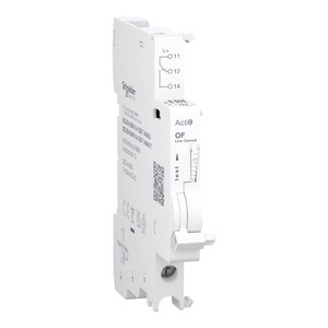 Contatto Ausiliario Schneider Electric A9N26914 Acti9 1 C/O da 2mA a 100mA 24VAC 250VAC 24VDC 220VDC per Relè Inferiori - Product Image 1