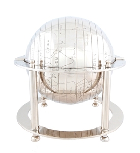 Customized <b>Vintage</b> World <b>Globe</b> Unique Golden Polished Nautical Indian Handicrafts Brass Metal Casting for Sale - Product Image 5
