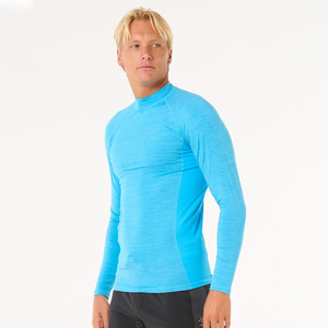 T-shirt de sport à manches longues pour homme, col rond, coupe ajustée, vêtements d'entraînement, t-shirt à manches longues, rashguard de sport - Product Image 1