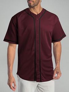 Maillots de baseball pour hommes, chemises à boutons, uniformes de sport d'équipe actifs, maillots personnalisés, couleur personnalisée, uniforme de baseball personnalisé - Product Image 2