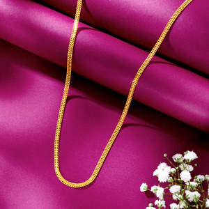Collier chaîne religieux plaqué or 18 carats avec perles et diamants, classique, unisexe, cadeau de mariage - Product Image 1