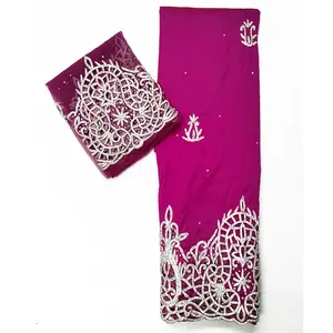 Indian Manufacturer Direct Supply High Quality 'African Design' George Dress Wrapper for Nigerian Women Wholesale Price