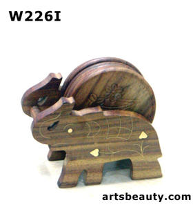 Sous-verres en bois à forte demande Fournitures de stockage décoratives pour la maison et le bureau Vente chaude pour les ustensiles de cuisine - Product Image 3