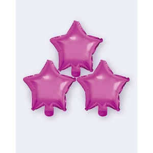 Palloncini a Forma di Stella in Foil Fucsia 10 Pollici per Decorazioni Festive - Product Image 1