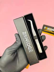 Meilleure vente pince à cils en argent pointe pointue en acier inoxydable de haute qualité pour isoler les cils naturels de marque privée - Product Image 3