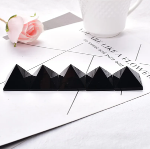 Vente en gros de cristaux naturels pierre de guérison pas cher prix d'usine obsidienne noire énergie scalaire pyramide de pierres précieuses à vendre - Product Image 5