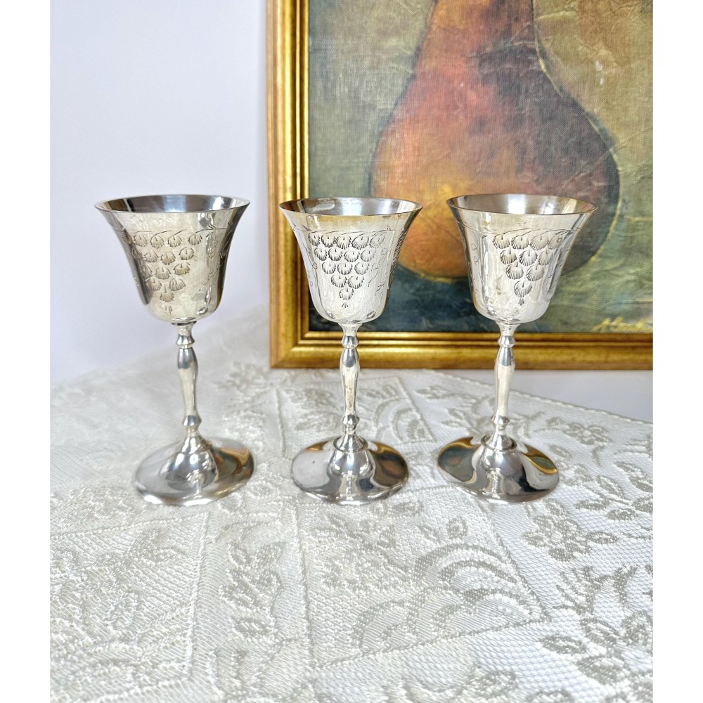 Gobelet Calice Vase En Aluminium Argenté - Déco Table Mariage, Réception, Maison