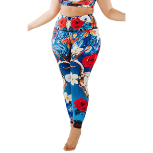 Latest Custom Logo Georgia Printed Yoga Leggings Breathable New & High Waist Eco-Friendly Dyeing Fashion Gym Leggings <b>For</b> <b>Women</b> - Product Image 1