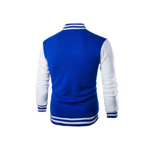 Moda OEM personalizado invierno Vintage Escuela Universidad chaquetas de los hombres mangas de cuero lana béisbol Letterman Varsity chaqueta - Product Image 5