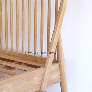 Lit d'enfant en bois de teck de luxe haut de gamme de couleur naturelle pour bébés et adolescents pour chambre à coucher ou hôtel - Product Image 2