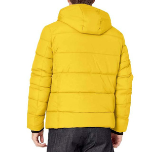 Veste matelassée surdimensionnée en duvet, manteau de créateur à capuche personnalisé avec rembourrage gonflé, tissu épais d'hiver, logo brillant personnalisé, vestes matelassées - Product Image 2