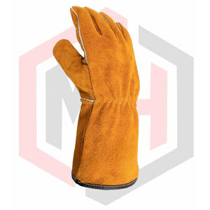 ถุงมือเชื่อมหนังแกะป้องกันส่วนบุคคล, ถุงมือทำงานทนทาน - Product Image 3