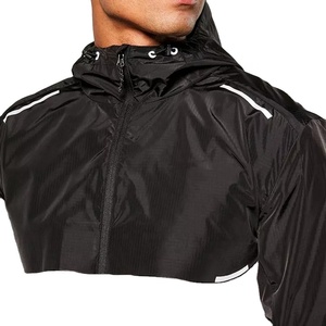Wholesale Fashion Gym <b>jacket</b> Reflective Woven Hoodie Athletics Pocket Training Sports <b>Jacket</b> <b>man</b> - Product Image 6