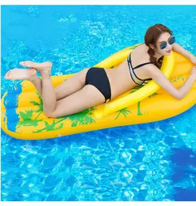 Dobrável flutuante água flutuar espreguiçadeira piscina inflável mat