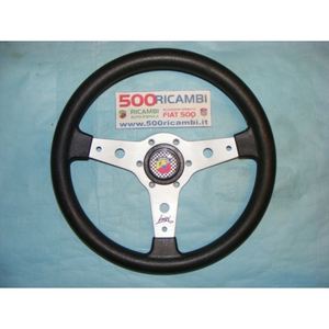 Volante Deportivo Luisi Argento para FIAT 500 y 126 con Claxon Abarth Falcon 34 - Product Image 1